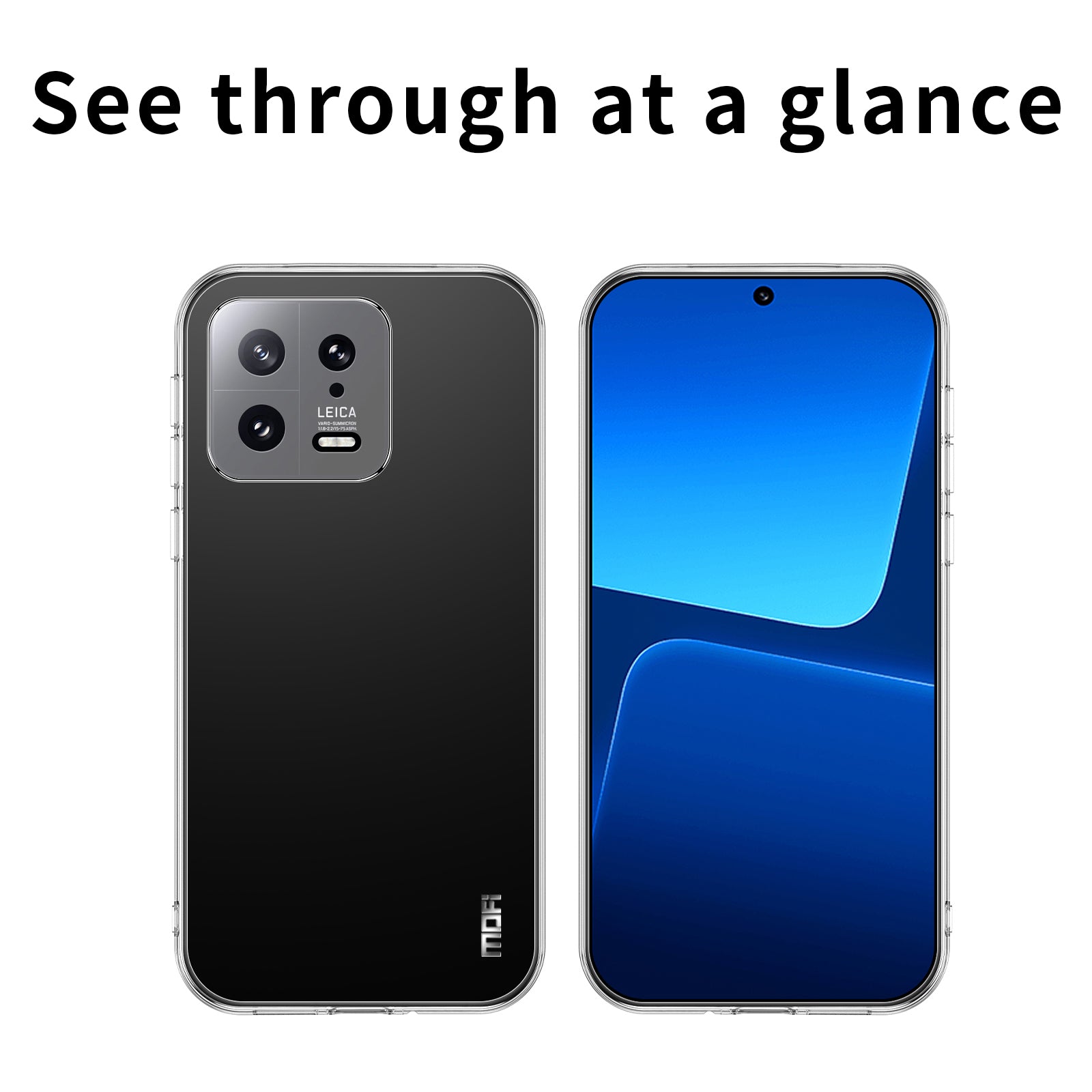 MOFI for Xiaomi 13 5G Flexible TPU Phone Case Scratch-resistant High Transparency Protective Cover MOFI for Xiaomi 13 5G Flexible TPU Phone Case Scratch-resistant High Transparency Protective Cover